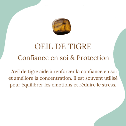 Bracelet Confiance/Protection Oeil de Tigre 4 mm