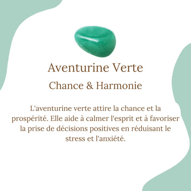 BRACELET CHANCE/ELAN AVENTURINE VERTE 4MM