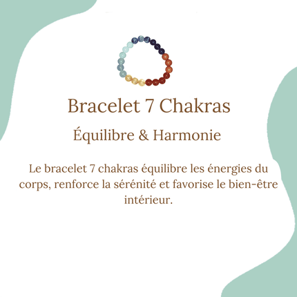 Bracelet Pierres Précieuses 7 Chakras Little Bouddha