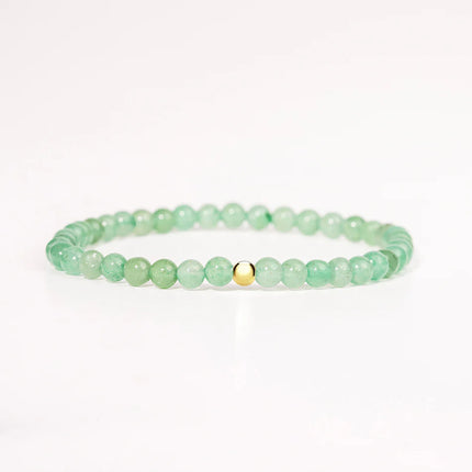 BRACELET CHANCE/ELAN AVENTURINE VERTE 4MM
