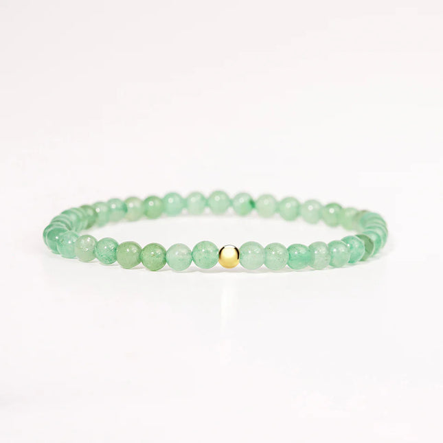 BRACELET CHANCE/ELAN AVENTURINE VERTE 4MM