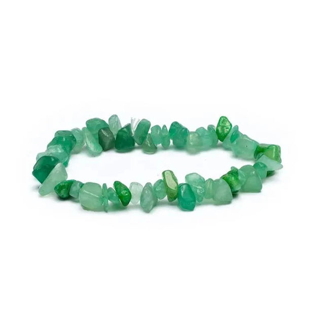 BRACELET CHANCE/ELAN CHIPS AVENTURINE VERTE