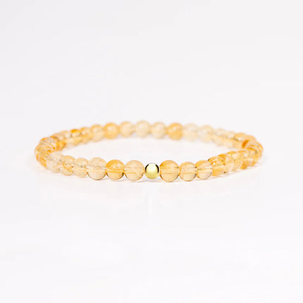BRACELET JOIE & CONFIANCE CITRINE CHAUFEE 6MM