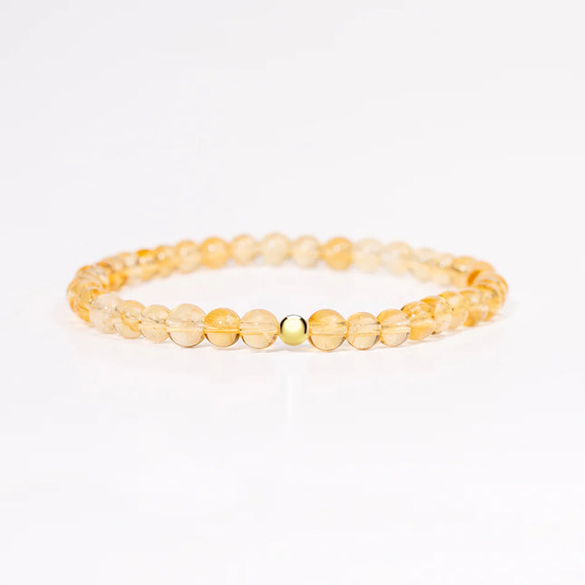 BRACELET JOIE & CONFIANCE CITRINE CHAUFEE 6MM