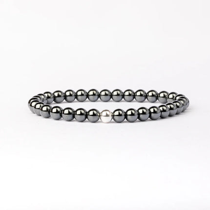 BRACELET CONCENTRATION/SOUTIEN HEMATITE 4MM