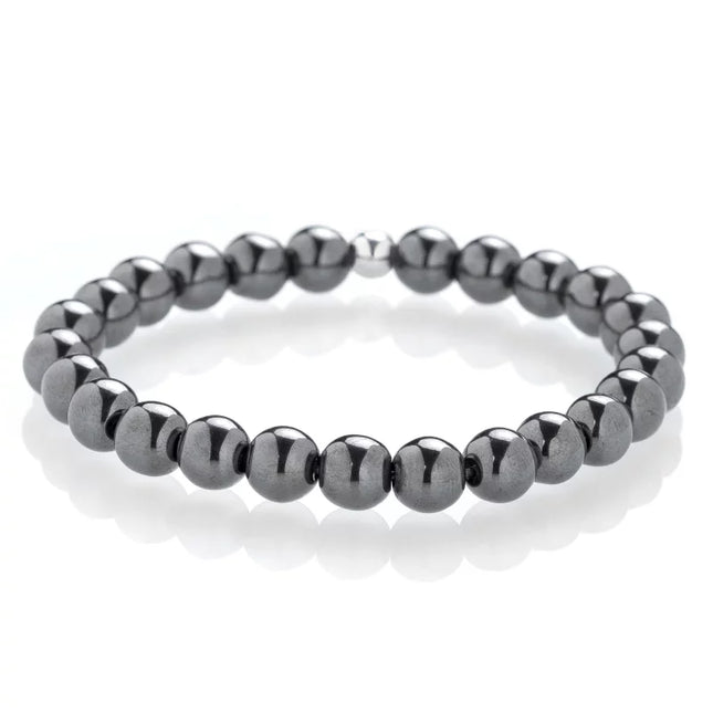 BRACELET CONCENTRATION/SOUTIEN HEMATITE 8MM