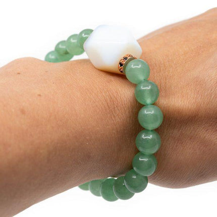 Bracelet Force vitale Aventurine et Opaline