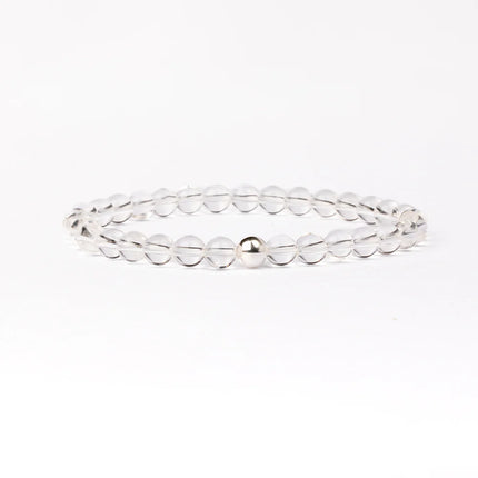 BRACELET ENERGIE ET PROTECTION CRISTAL DE ROCHE / BRESIL 4mm