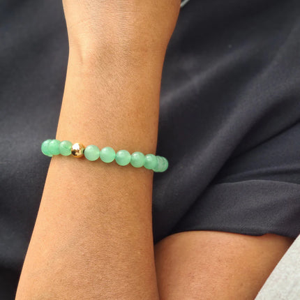 BRACELET CHANCE/ELAN AVENTURINE VERTE